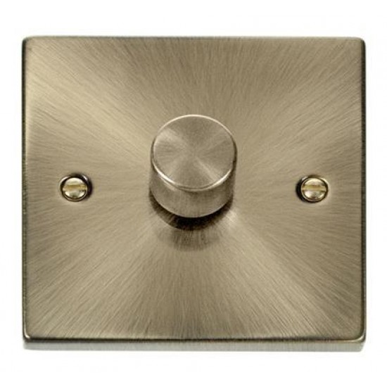 Click Deco Victorian Antique Brass 1 Gang 2 Way 400Va Dimmer Switch