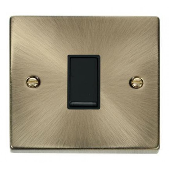 Click Deco Victorian Antique Brass 10AX 1 Gang 2 Way Plate Switch Black insert. Click Deco Victorian Antique Brass 10AX 1 Gang 2 Way Plate Switch Black insert.