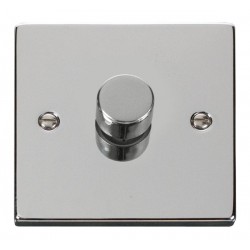  Click Deco Victorian Polished chrome 1 GANG 2 WAY 100W LED DIMMER SWITCH
