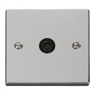 Click Deco Victorian Polished chrome 1 GANG SINGLE CO- AXIAL OUTLET Click Deco Victorian Polished chrome 1 GANG SINGLE CO- AXIAL OUTLET