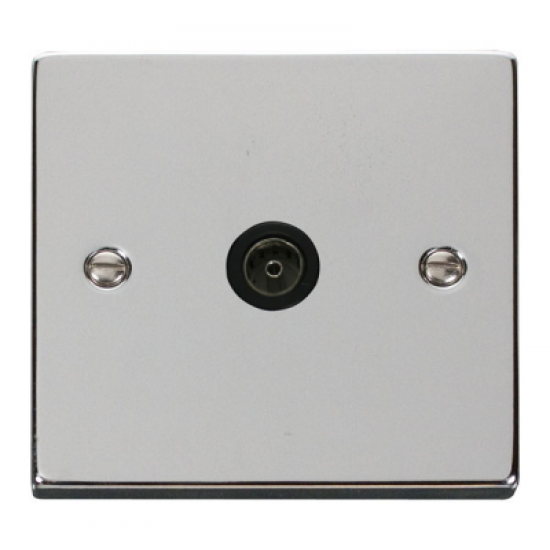 Click Deco Victorian Polished chrome 1 GANG SINGLE CO- AXIAL OUTLET Click Deco Victorian Polished chrome 1 GANG SINGLE CO- AXIAL OUTLET