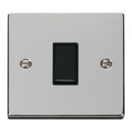 Click Deco Victorian Polished chrome 10A 1-GANG 2-WAY SWITCH