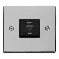 Click Deco Victorian Polished chrome 10A FAN ISOLATION SWITCH Click Deco Victorian Polished chrome 10A FAN ISOLATION SWITCH