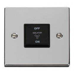 Click Deco Victorian Polished chrome 10A FAN ISOLATION SWITCH