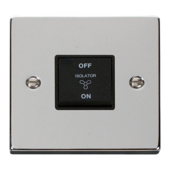Click Deco Victorian Polished chrome 10A FAN ISOLATION SWITCH Click Deco Victorian Polished chrome 10A FAN ISOLATION SWITCH