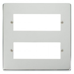Click Deco Victorian Polished chrome 12 MINIGRID MODULE PLATE Click Deco Victorian Polished chrome 12 MINIGRID MODULE PLATE