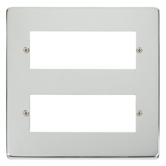 Click Deco Victorian Polished chrome 12 MINIGRID MODULE PLATE