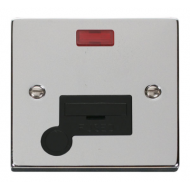 Click Deco Victorian Polished chrome 13A Fused Connection Unit With Neon & Optional Flex Outlet Click Deco Victorian Polished chrome 13A Fused Connection Unit With Neon & Optional Flex Outlet