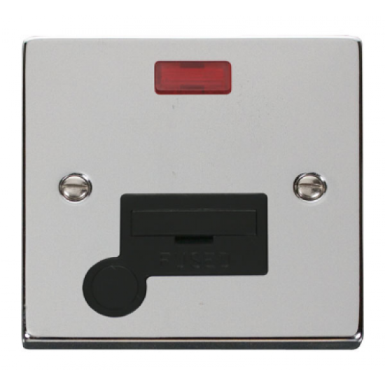 Click Deco Victorian Polished chrome 13A Fused Connection Unit With Neon & Optional Flex Outlet Click Deco Victorian Polished chrome 13A Fused Connection Unit With Neon & Optional Flex Outlet