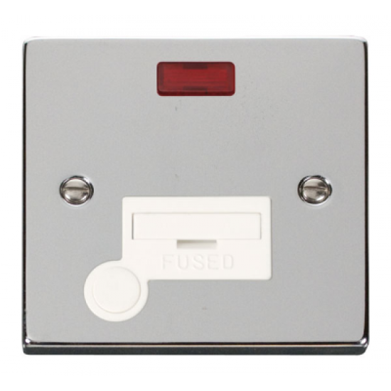 Click Deco Victorian Polished chrome 13A Fused Connection Unit With Neon & Optional Flex Outlet Click Deco Victorian Polished chrome 13A Fused Connection Unit With Neon & Optional Flex Outlet