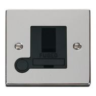 Click Deco Victorian Polished chrome 13A SWITCHED SPUR + F/O BK Click Deco Victorian Polished chrome 13A SWITCHED SPUR + F/O BK