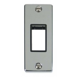 Click Deco Victorian Polished chrome SINGLE ARCHITRAVE PLATE & APERTURE BK Click Deco Victorian Polished chrome SINGLE ARCHITRAVE PLATE & APERTURE BK