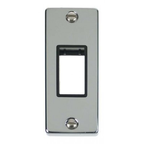 Click Deco Victorian Polished chrome SINGLE ARCHITRAVE PLATE & APERTURE BK Click Deco Victorian Polished chrome SINGLE ARCHITRAVE PLATE & APERTURE BK