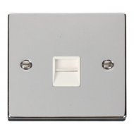 Click Deco Victorian Polished chrome TELEPHONE SOCKET SECONDARY WH Click Deco Victorian Polished chrome TELEPHONE SOCKET SECONDARY WH