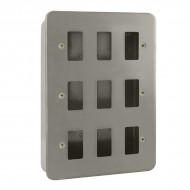 Metal Clad GridPro 9 Gang Front Plate and Back Box (No Knockouts) Metal Clad GridPro 9 Gang Front Plate and Back Box (No Knockouts)