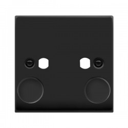 Click Deco Victorian Matt Black 2 Gang Single Dimmer Plate & Knobs Click Deco Victorian Matt Black 2 Gang Single Dimmer Plate & Knobs