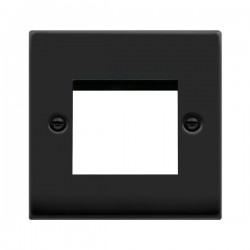 Click Deco Victorian Matt Black 1GANG PLATE FOR DATA MODULES Click Deco Victorian Matt Black 1GANG PLATE FOR DATA MODULES