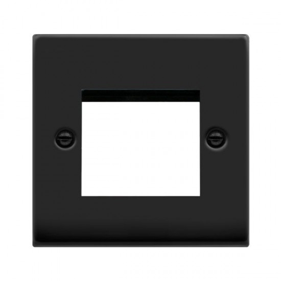Click Deco Victorian Matt Black 1GANG PLATE FOR DATA MODULES Click Deco Victorian Matt Black 1GANG PLATE FOR DATA MODULES