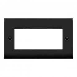 Click Deco Victorian Matt Black 2 GANG PLATE FOR DATA MODULES Click Deco Victorian Matt Black 2 GANG PLATE FOR DATA MODULES