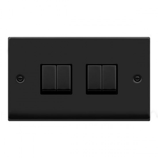 Click Deco Victorian satin chrome 10AX INGOT 4-GANG 2-WAY SWITCH Click Deco Victorian satin chrome 10AX INGOT 4-GANG 2-WAY SWITCH