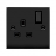Click Deco Victorian Matt Black INGOT 1GANG 13A DP SW SOCKET Click Deco Victorian Matt Black INGOT 1GANG 13A DP SW SOCKET