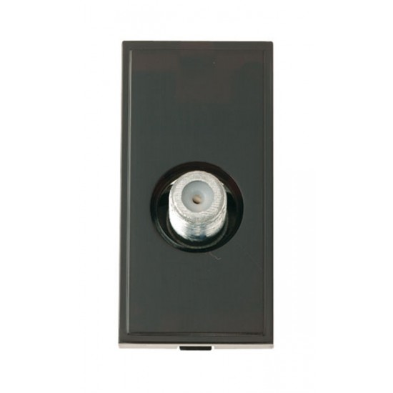 New Media Black 1 Gang Female Satellite Module New Media Black 1 Gang Female Satellite Module