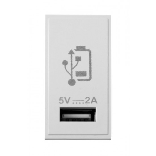New Media White 2A USB Charging Module New Media White 2A USB Charging Module