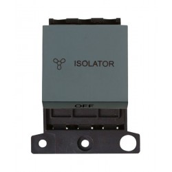 MiniGrid Black 10A 3 Pole Fan Isolation Switch Module
