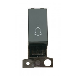 MiniGrid Black 10AX 2 Way BELL Retractive Switch Module MiniGrid Black 10AX 2 Way BELL Retractive Switch Module