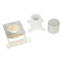 MiniGrid Brushed Steel Dimmer Module Mounting Kit Module