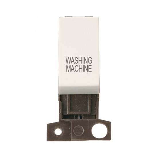 MiniGrid Polar White 13A 10AX Double Pole WASHING MACHINE Switch Module