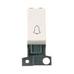 MiniGrid Polar White 10AX 2 Way BELL Retractive Switch Module