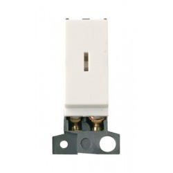 MiniGrid Polar White 10AX 2 Way Keyswitch Module MiniGrid Polar White 10AX 2 Way Keyswitch Module