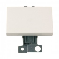 MiniGrid Polar White 10AX Intermediate Paddle Switch Module