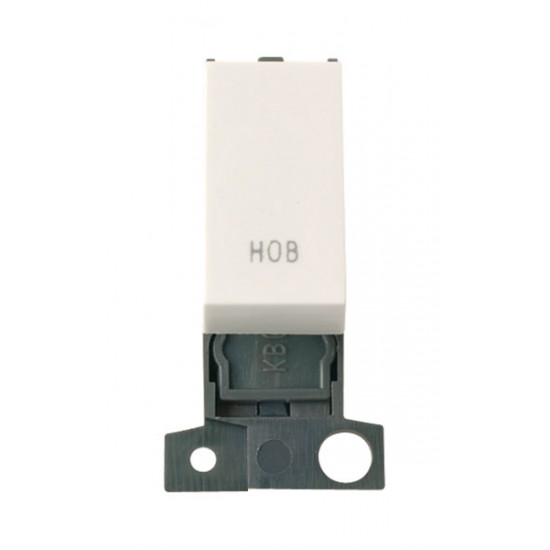MiniGrid Polar White 13A 10AX Double Pole HOB Switch Module