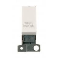 MiniGrid Polar White 13A 10AX Double Pole WASTE DISPOSAL Switch Module MiniGrid Polar White 13A 10AX Double Pole WASTE DISPOSAL Switch Module