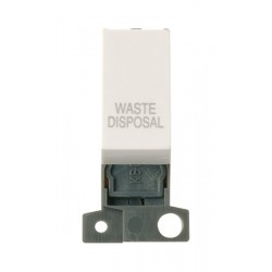 MiniGrid Polar White 13A 10AX Double Pole WASTE DISPOSAL Switch Module MiniGrid Polar White 13A 10AX Double Pole WASTE DISPOSAL Switch Module