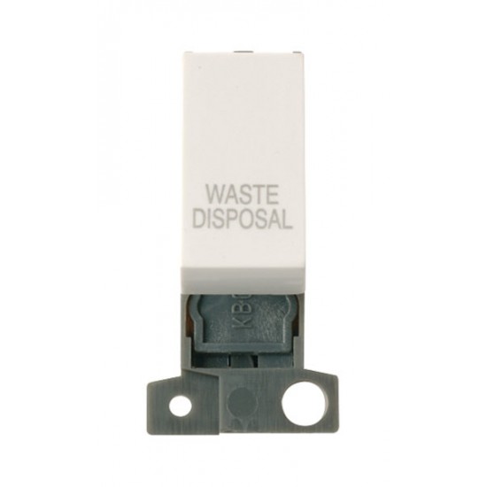 MiniGrid Polar White 13A 10AX Double Pole WASTE DISPOSAL Switch Module MiniGrid Polar White 13A 10AX Double Pole WASTE DISPOSAL Switch Module