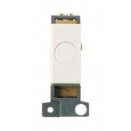 MiniGrid Polar White 20A Flex Outlet Module - White Insert