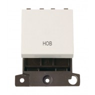 MiniGrid Polar White Ingot 20A Twin Width Double Pole HOB Switch Module