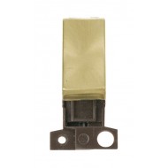 MiniGrid Satin Brass Ingot 10AX 2 Way Switch Module MiniGrid Satin Brass Ingot 10AX 2 Way Switch Module