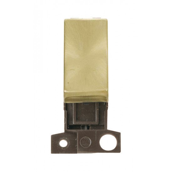 MiniGrid Satin Brass Ingot 10AX 2 Way Switch Module MiniGrid Satin Brass Ingot 10AX 2 Way Switch Module