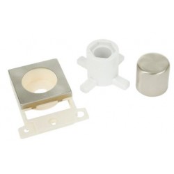 MiniGrid Satin Chrome Dimmer Module Mounting Kit Module