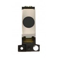 MiniGrid Satin Chrome Ingot 20A Flex Outlet Module - Black Insert MiniGrid Satin Chrome Ingot 20A Flex Outlet Module - Black Insert
