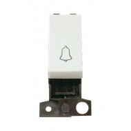 MiniGrid Click White 10AX 2 Way BELL Retractive Switch Module MiniGrid Click White 10AX 2 Way BELL Retractive Switch Module