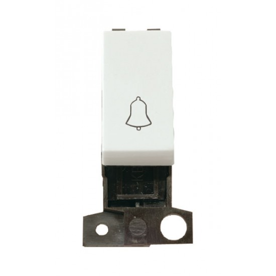 MiniGrid Click White 10AX 2 Way BELL Retractive Switch Module MiniGrid Click White 10AX 2 Way BELL Retractive Switch Module