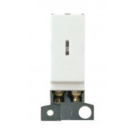 MiniGrid Click White 13A 10AX Double Pole Keyswitch Module