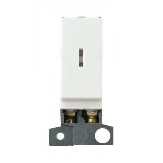 MiniGrid Click White 13A 10AX Double Pole Keyswitch Module