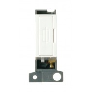 MiniGrid Click White 13A Fused Spur Module - White Insert MiniGrid Click White 13A Fused Spur Module - White Insert