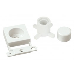 MiniGrid Click White Dimmer Module Mounting Kit Module